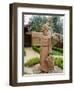 St. Francis Statue at the St. Francis Vineyards and Winery, Sonoma Valley, California, USA-Julie Eggers-Framed Photographic Print