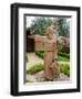 St. Francis Statue at the St. Francis Vineyards and Winery, Sonoma Valley, California, USA-Julie Eggers-Framed Photographic Print