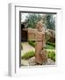 St. Francis Statue at the St. Francis Vineyards and Winery, Sonoma Valley, California, USA-Julie Eggers-Framed Photographic Print