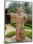 St. Francis Statue at the St. Francis Vineyards and Winery, Sonoma Valley, California, USA-Julie Eggers-Mounted Photographic Print