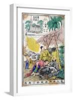 St. Francis Xavier Dying at Sancian, China, and the Church Built on His Place of Death-null-Framed Giclee Print