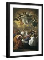 St. Francis Xavier Reviving Inhabitant of Cangoxima, Japan-Nicolas Poussin-Framed Art Print