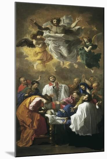 St. Francis Xavier Reviving Inhabitant of Cangoxima, Japan-Nicolas Poussin-Mounted Art Print