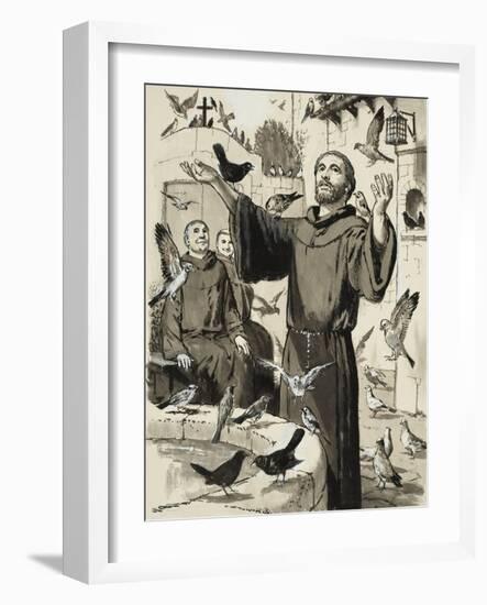 St Francis-Clive Uptton-Framed Giclee Print