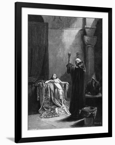 St Gall Exorcises-Alphonse Mucha-Framed Art Print