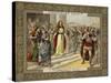 St Genevieve and Attila the Hun-null-Stretched Canvas