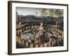 St. Genevieve Guarding Her Flock-Fontainebleau School-Framed Giclee Print