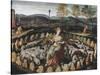 St. Genevieve Guarding Her Flock-Fontainebleau School-Stretched Canvas