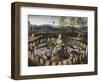 St. Genevieve Guarding Her Flock-Fontainebleau School-Framed Giclee Print