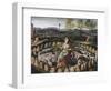 St. Genevieve Guarding Her Flock-Fontainebleau School-Framed Giclee Print