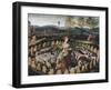 St. Genevieve Guarding Her Flock-Fontainebleau School-Framed Giclee Print