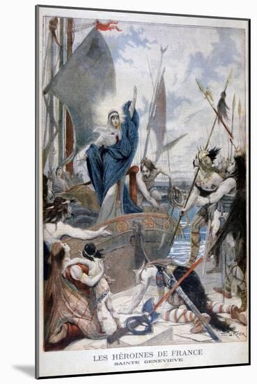 St Genevieve, Heroine of France, 1896-Lionel Noel Royer-Mounted Giclee Print