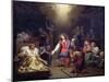 St. Genevieve Protecting the Ill, 1680 (Oil on Canvas)-Francois Verdier-Mounted Giclee Print