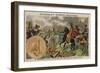 St Genevieve Repelling Attila the Hun, 451-null-Framed Giclee Print