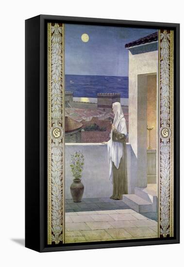 St. Genevieve Watches over the Sleeping City of Paris, 1898-Pierre Puvis de Chavannes-Framed Stretched Canvas