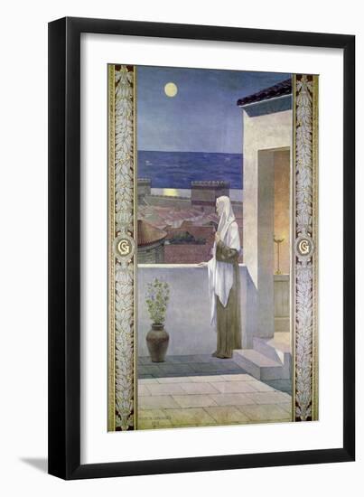 St. Genevieve Watches over the Sleeping City of Paris, 1898-Pierre Puvis de Chavannes-Framed Giclee Print