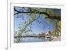 St.. Georg Church and Castle, Peninsula of Wasserburg, Lake Constance, Schwaben, Bavaria, Germany-Markus Lange-Framed Photographic Print