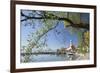 St.. Georg Church and Castle, Peninsula of Wasserburg, Lake Constance, Schwaben, Bavaria, Germany-Markus Lange-Framed Photographic Print