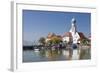 St.. Georg Church and Castle, Peninsula of Wasserburg, Lake Constance, Schwaben, Bavaria, Germany-Markus Lange-Framed Photographic Print