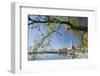 St.. Georg Church and Castle, Peninsula of Wasserburg, Lake Constance, Schwaben, Bavaria, Germany-Markus Lange-Framed Photographic Print