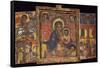 St George and Dragon and Apostles on Left-null-Framed Stretched Canvas