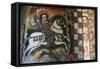 St. George and Dragon, Fresco, Church of Narga Selassie-null-Framed Stretched Canvas