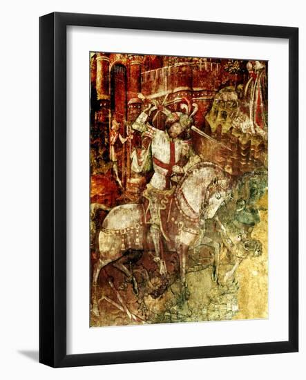 St. George and Dragon-null-Framed Giclee Print