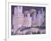 St George and Princess, Turreted City-Antonio Pisanello-Framed Giclee Print