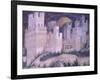 St George and Princess, Turreted City-Antonio Pisanello-Framed Giclee Print