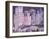 St George and Princess, Turreted City-Antonio Pisanello-Framed Giclee Print