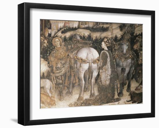 St George and Princess-Antonio Pisanello-Framed Giclee Print