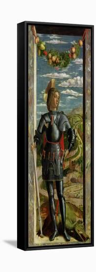 St. George and the Dragon, 1466-67-Andrea Mantegna-Framed Stretched Canvas