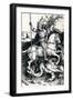 St George and the Dragon, 1505-Albrecht Dürer-Framed Giclee Print