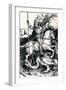 St George and the Dragon, 1505-Albrecht Dürer-Framed Giclee Print