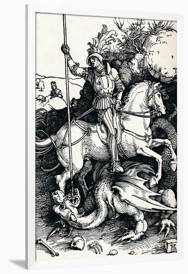 St George and the Dragon, 1505-Albrecht Dürer-Framed Giclee Print