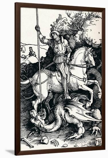 St George and the Dragon, 1505-Albrecht Dürer-Framed Giclee Print