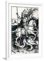 St George and the Dragon, 1505-Albrecht Dürer-Framed Giclee Print