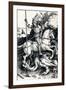 St George and the Dragon, 1505-Albrecht Dürer-Framed Giclee Print