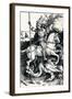 St George and the Dragon, 1505-Albrecht Dürer-Framed Giclee Print