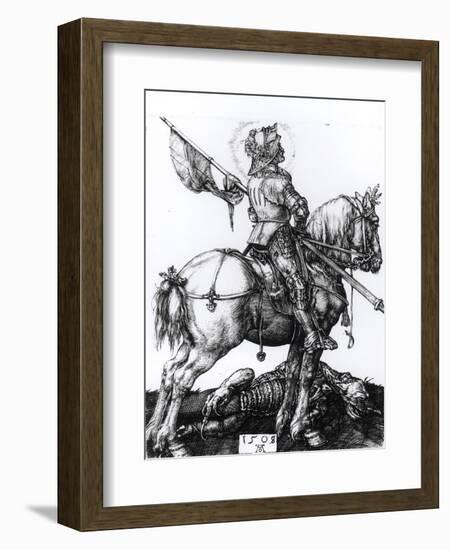 St. George and the Dragon, 1508-Albrecht Dürer-Framed Giclee Print