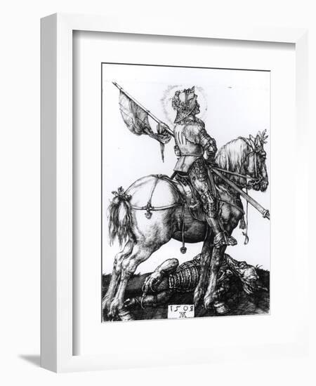 St. George and the Dragon, 1508-Albrecht Dürer-Framed Giclee Print