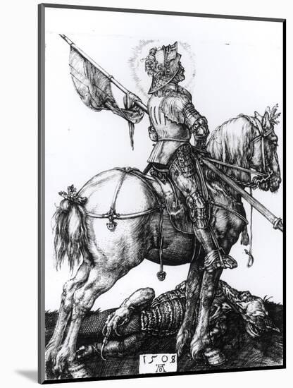 St. George and the Dragon, 1508-Albrecht Dürer-Mounted Giclee Print