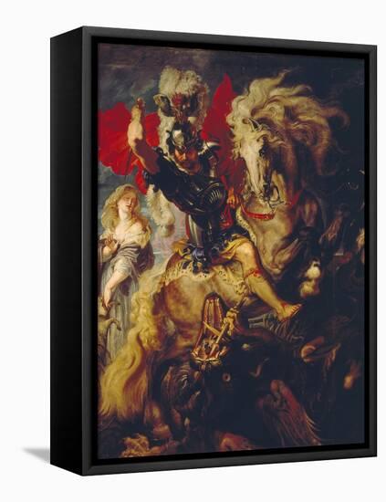 St. George and the Dragon, 1606/10-Peter Paul Rubens-Framed Stretched Canvas