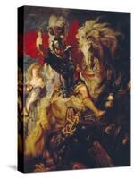 St. George and the Dragon, 1606/10-Peter Paul Rubens-Stretched Canvas