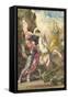 St. George and the Dragon, 1869-Gustave Moreau-Framed Stretched Canvas