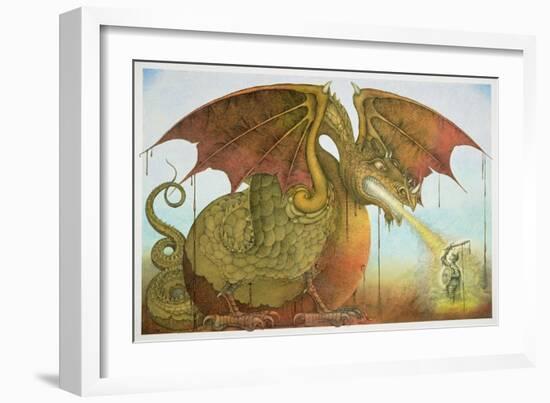 St George and the Dragon, 1979-Wayne Anderson-Framed Giclee Print