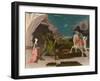 St. George and the Dragon, C.1470 (Oil on Canvas)-Paolo Uccello-Framed Giclee Print