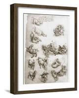 St George and the Dragon, C1506-Leonardo da Vinci-Framed Giclee Print