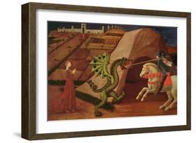 St. George and the Dragon, circa 1439-40-Paolo Uccello-Framed Giclee Print