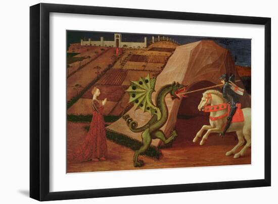 St. George and the Dragon, circa 1439-40-Paolo Uccello-Framed Giclee Print